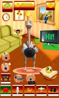 Talking Ostrich Virtual Friend Screen Shot 1