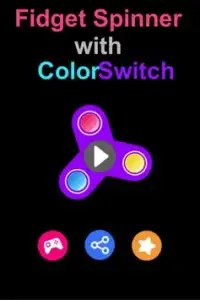 Fidget Spinner with Color Switch Screen Shot 0