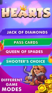 Hearts - Offline Card Games Screen Shot 1