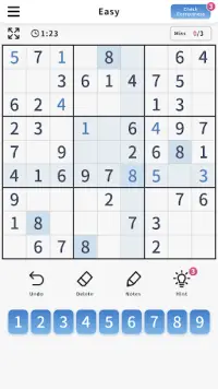Sudoku - Free Sudoku puzzle game Screen Shot 1