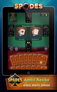 Spades - Game Kartu Offline Screen Shot 9