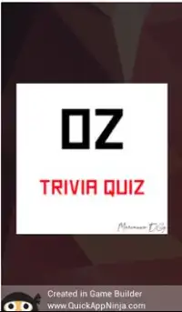 Oz Trivia Quiz Screen Shot 2