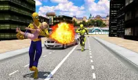 Flying spider crime city rescue game Screen Shot 2