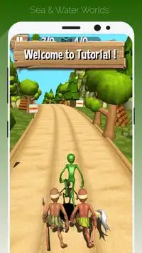 Green Alien Popoy Rush Run 2 Screen Shot 0