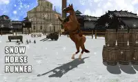 Snow Horse Run Simulator 3D Screen Shot 2