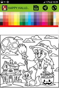 Happy Halloween Coloring Book Screen Shot 7