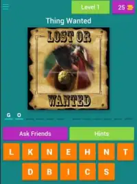 Lost or Wanted Quiz Screen Shot 3