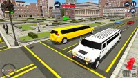 Car driving limousine car game Screen Shot 2