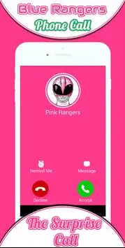 Phone Call From Pink Rangers Screen Shot 0