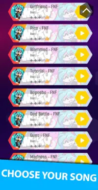 Miku FNF Tiles Hop Screen Shot 2