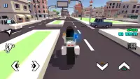 Blocky Moto Racing - xe máy Screen Shot 7