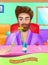 Barber Beard & Hair Salon game Screen Shot 2