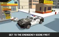 Mr. Blocky Emergency Car Craft Screen Shot 1