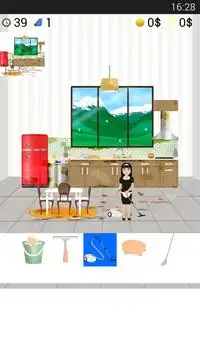 요리 게임 청소 Screen Shot 0