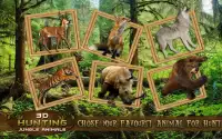 3D Caça dos animais da selva Screen Shot 1