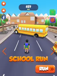 School Run 3D - Endless running game Screen Shot 6