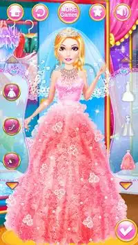 Casamento vestido de jogo, moda para meninas Screen Shot 4