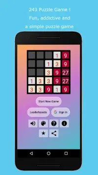 243 Puzzle Game Screen Shot 0