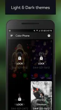 Color Call - Call screen themes, Led flash Screen Shot 1