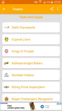 Cricket Schedule 2017 Screen Shot 2