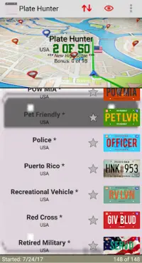 Plate Hunter (License Plate Game) Screen Shot 2
