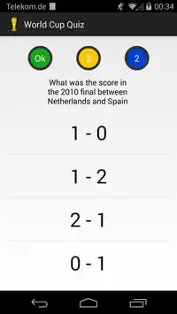 World Cup Quiz Screen Shot 1