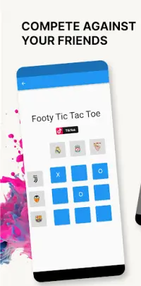 Footy tic tac toe Screen Shot 1