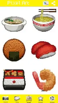 Coloring Food by Number Pixel Art Screen Shot 6