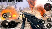 WW2 के गनर खेल 2020: बंदूक सेना युद्ध के खेल Screen Shot 2