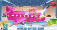 Kids Airplane Wash Auto Workshop Garage Game Screen Shot 1