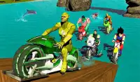 Super Heroes Downhill Wasser Bike Racing Fahrer Screen Shot 16