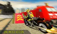 Railroad Bike Race 3D: Subway Moto Ride Screen Shot 0