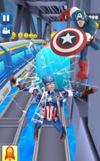 Avengers Run: Spiderman, Ironman Game Screen Shot 4