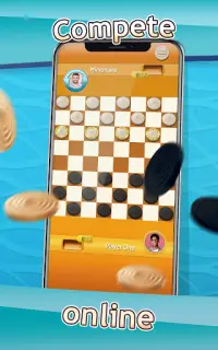 Checkers - Draughts Multiplayer Board Game Screen Shot 2