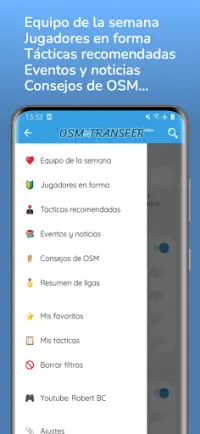 OSM Transfer: Lista ojeador Screen Shot 3