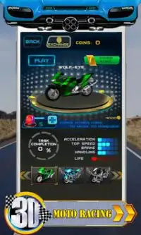 Moto Racing 3D Screen Shot 1