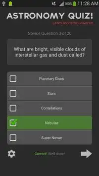 Astronomy Quiz Trivia Screen Shot 2