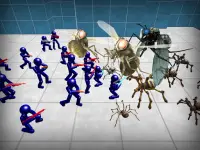 معركة محاكي: العناكب و ستيكمان Screen Shot 12