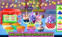 Ciasto Unicorn Games: New Tęcza Doll Cupcake Screen Shot 4