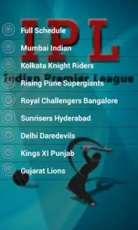 جدول IPL للكريكيت 2017 Screen Shot 4