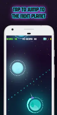Planet Jump - Spaceship Arcade Game Screen Shot 3
