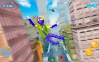 Stickman Rope Hero 2021 - Flying Hero Crime City Screen Shot 6