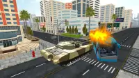 Futuristischer Roboter verwandelt Panzer-Spiel Screen Shot 1