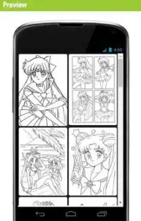 Colouring Books Series New Sailormoon Millenia Screen Shot 3