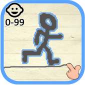 Stickman Line Runner for kids and adults