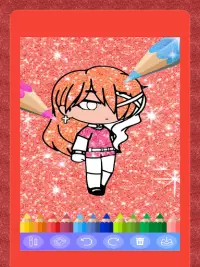 Gacha Glitter drawing and coloring Screen Shot 5