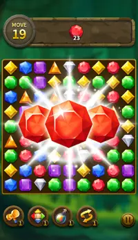 Jewel Match 3 Puzzle: Misión de bloque láser Screen Shot 3