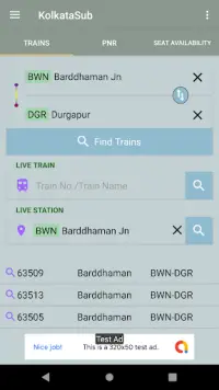Kolkata Suburban Trains Screen Shot 1
