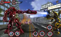 Air Robot Car Transform Game & City Iron Superhero Screen Shot 0