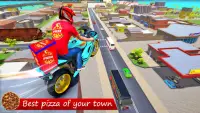 moto fiets race pizza spel Screen Shot 2
